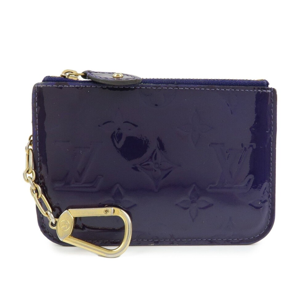 Louis Vuitton Monogram Vernis Pochette Cles NM Coin Case Purple